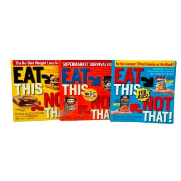 Eat This Not That! 3 Book Lot Weight Loss, Supermarket Survival David Zinczenko - Picture 1 of 4
